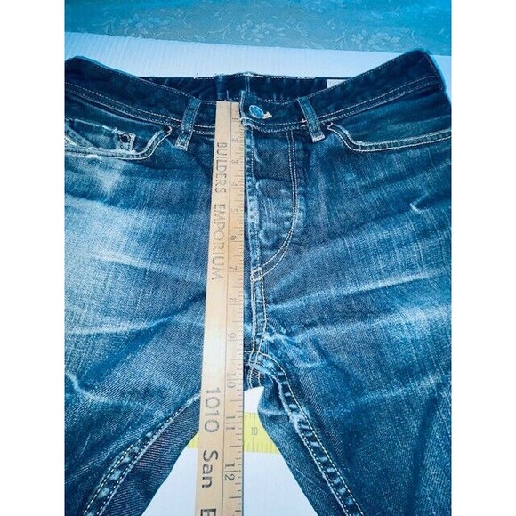 Diesel Jeans Mens Koolter Slim Tapered Button Fly Faded Dark Denim 30x30 - Picture 6 of 16